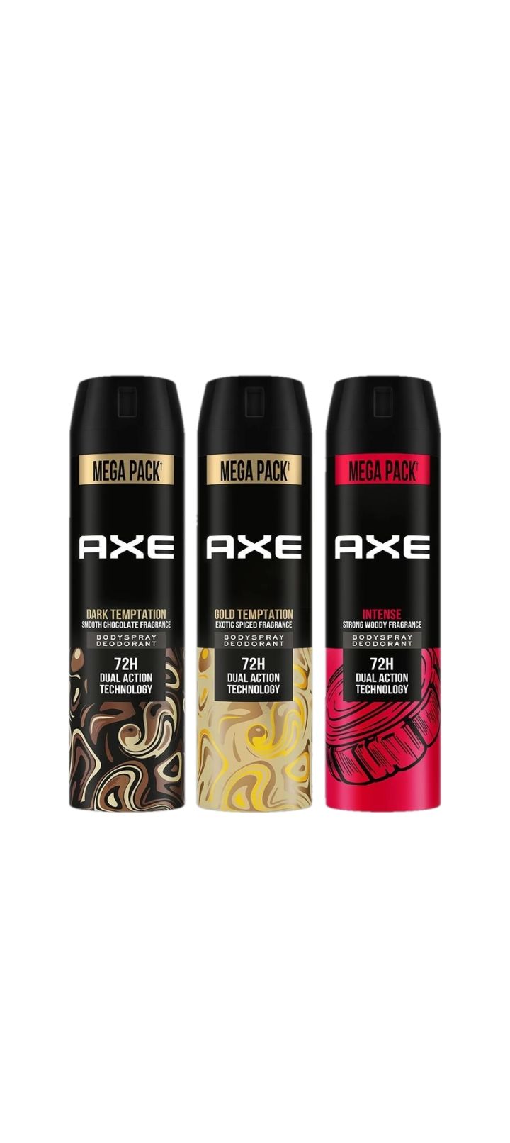 AXE Bodyspray Deodorant Variety Pack - 3 x 215 ml