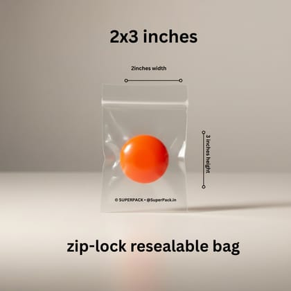 2x3inch ziplock pouches (pack of 200pcs)