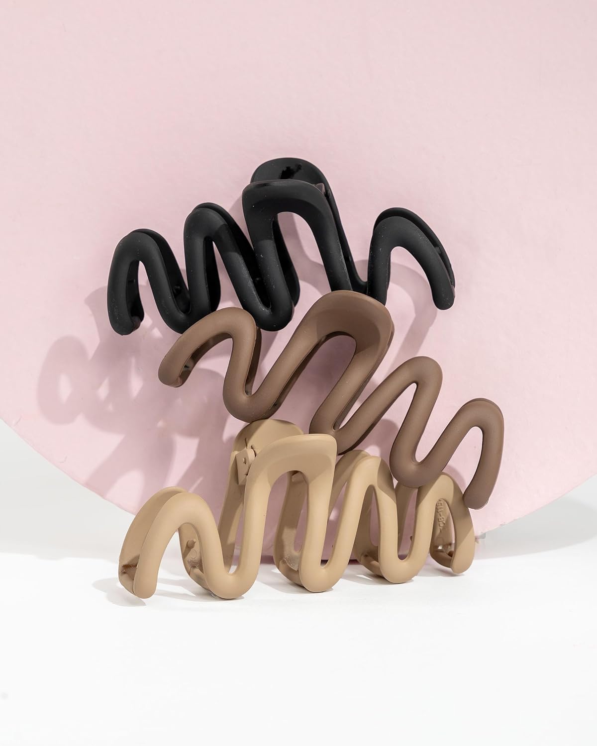 Matte hair Claw Clip Set of 3pcs