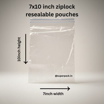 7x10 inch ziplock bag (pack of 100)