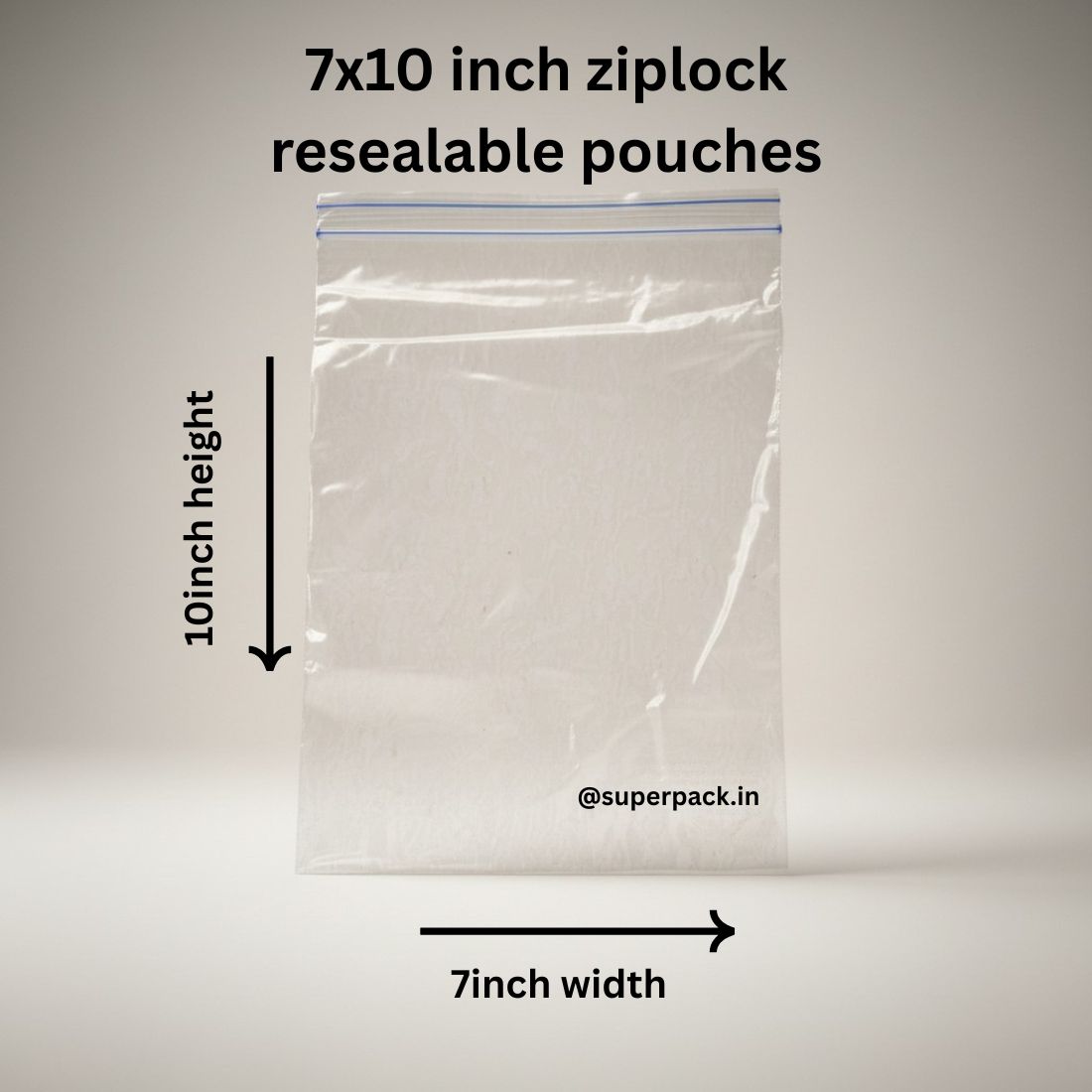 7x10 inch ziplock bag (pack of 100)
