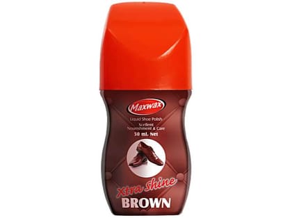 Maxwax Liquid Shoe Polish 50 ml - Brown