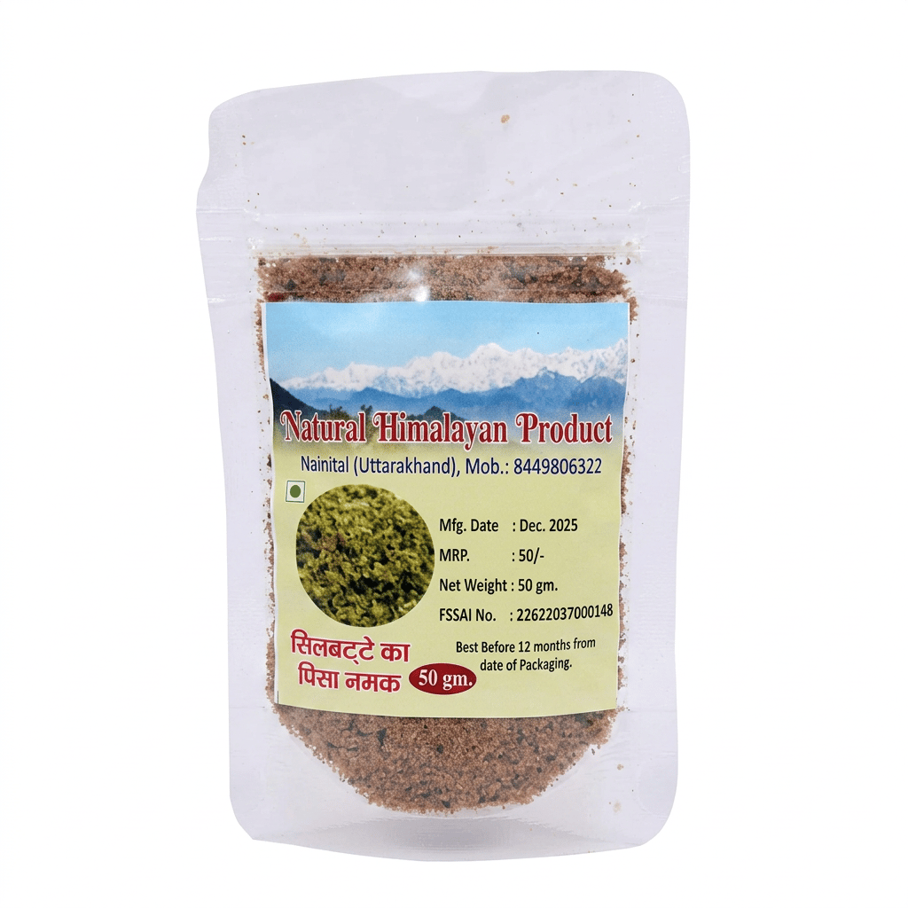 Natural Himalayan Silbatte Ka Pisa Namak