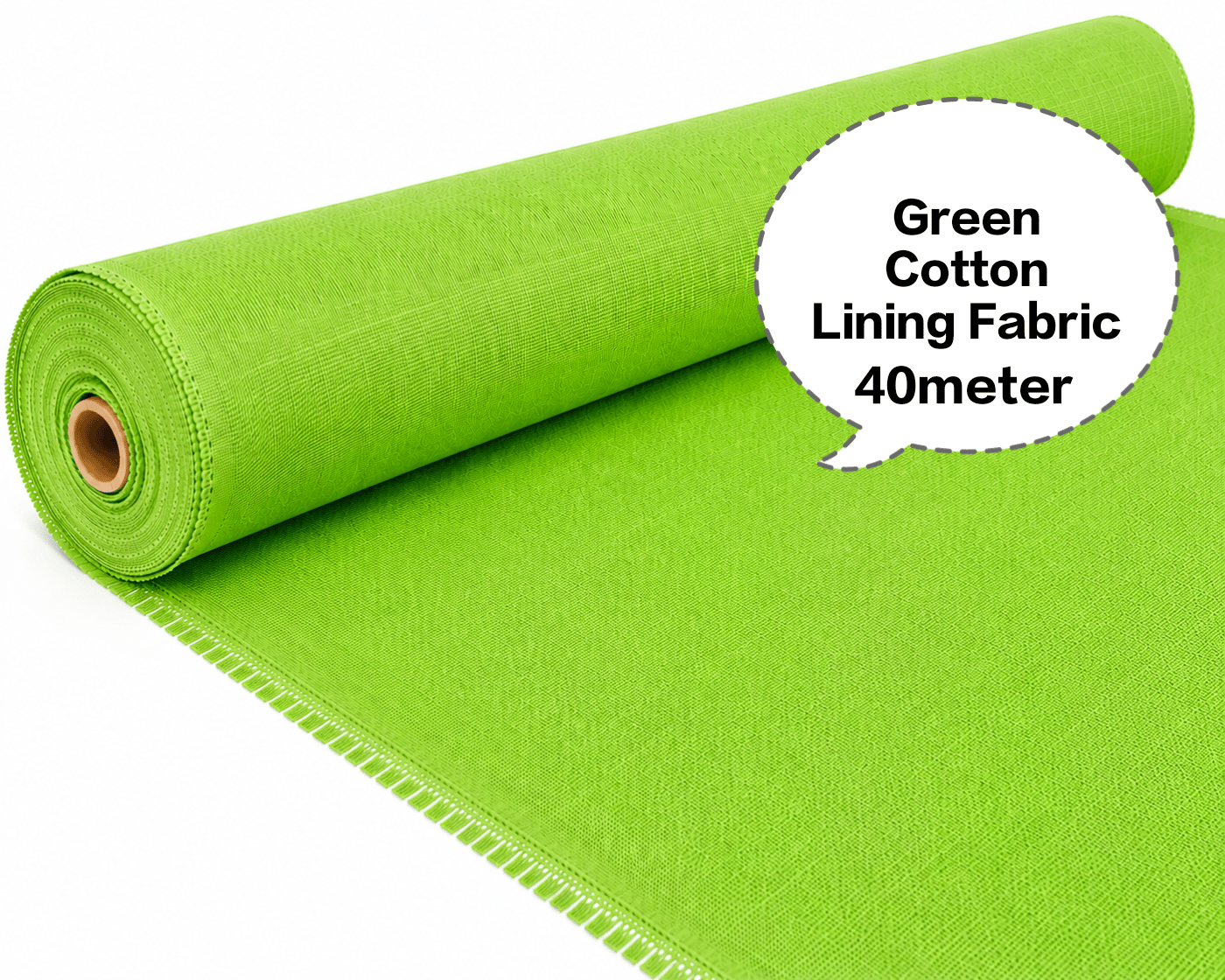 Green Cotton Lining Fabric, Hara Cotton Lining Kapda, Hara Astar Kapda, Green Cotton Inner Fabric, Green Cotton Lining Cloth 40meter 