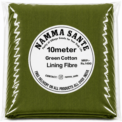 Green Cotton Lining Fabric, Hara Cotton Lining Kapda, Hara Astar Kapda, Green Cotton Inner Fabric, Green Cotton Lining Cloth 10meter 