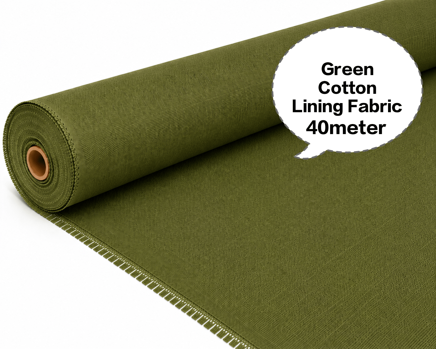 Green Cotton Lining Fabric, Hara Cotton Lining Kapda, Hara Astar Kapda, Green Cotton Inner Fabric, Green Cotton Lining Cloth 40meter 