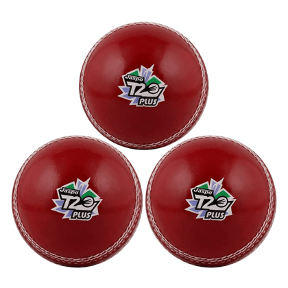 Hard wind ball,  T-20 Plus Practice Cricket Ball/Wind Balls (120-130 Gms) For - Indoor & Outdoor Street & Beach Cricket (Pack Of 3) (RED).