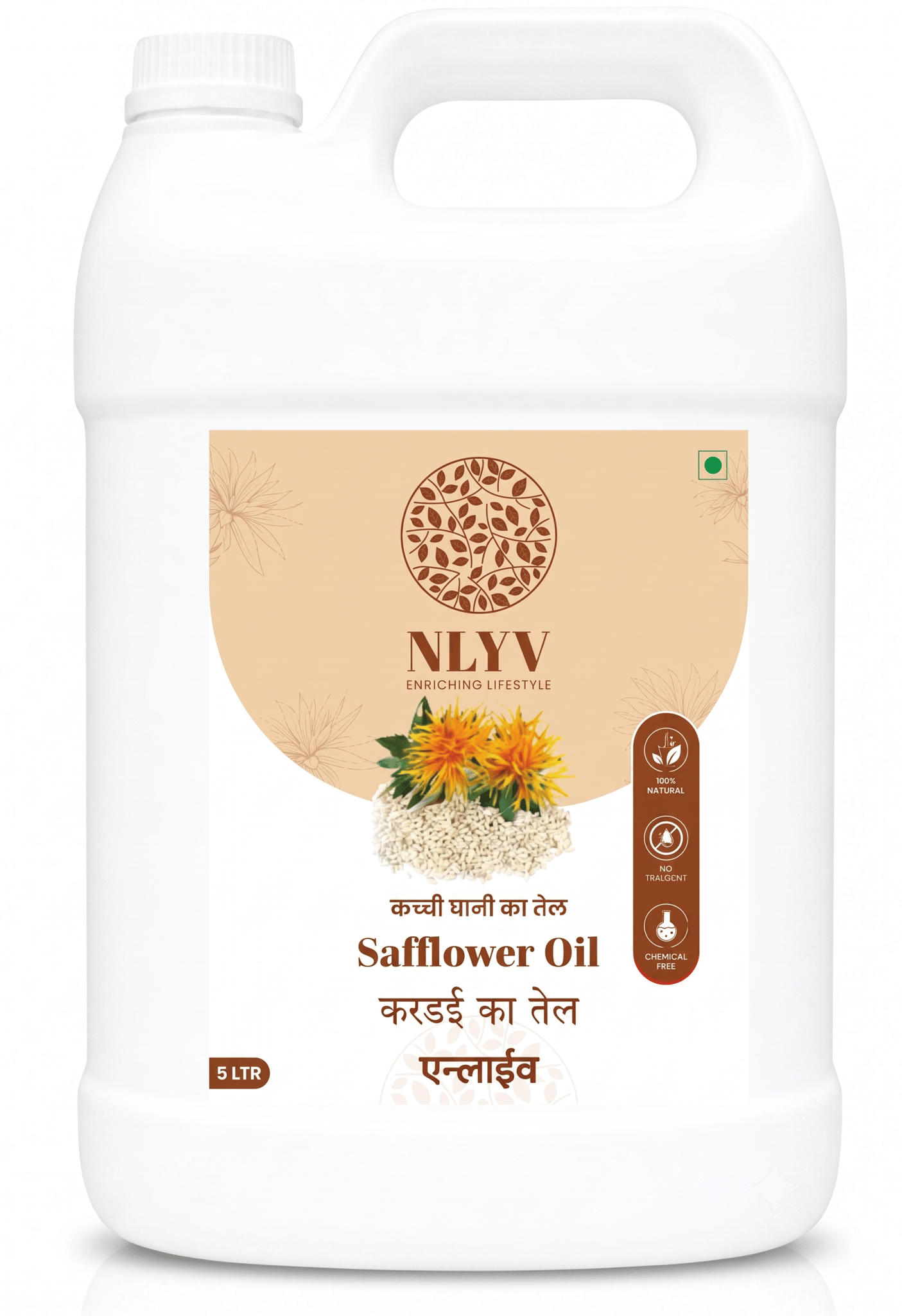 Wood Pressed Safflower Oil (5L)