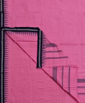 Pink Sambalpuri Handwoven Cotton Joda SFSJOD2157