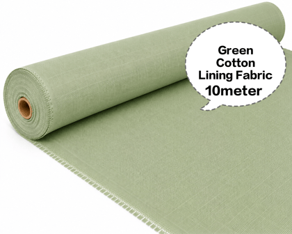 Green Cotton Lining Fabric, Hara Cotton Lining Kapda, Hara Astar Kapda, Green Cotton Inner Fabric, Green Cotton Lining Cloth 10meter 