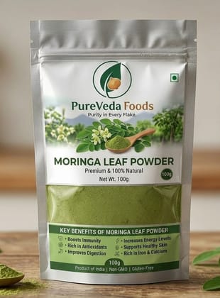 Pureveda Premium Moringa Leaf Powder 100g
