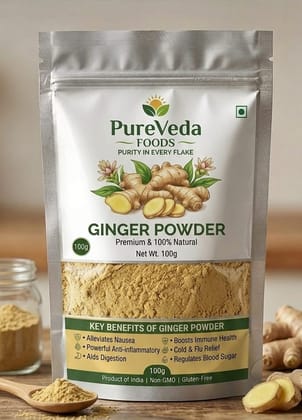 Pureveda Premium Ginger Powder 100gm