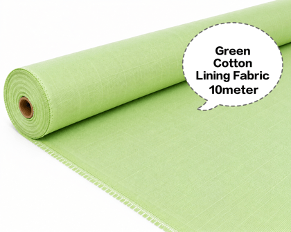 Green Cotton Lining Fabric, Hara Cotton Lining Kapda, Hara Astar Kapda, Green Cotton Inner Fabric, Green Cotton Lining Cloth 10meter 