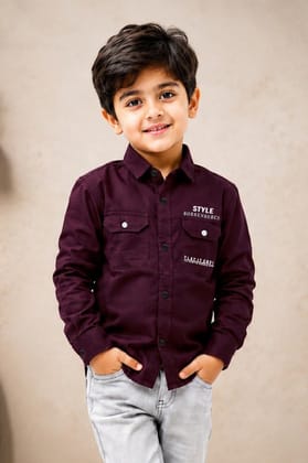 Boys Cotton Casual Shirt | Full Sleeve | Regular 2-15 years