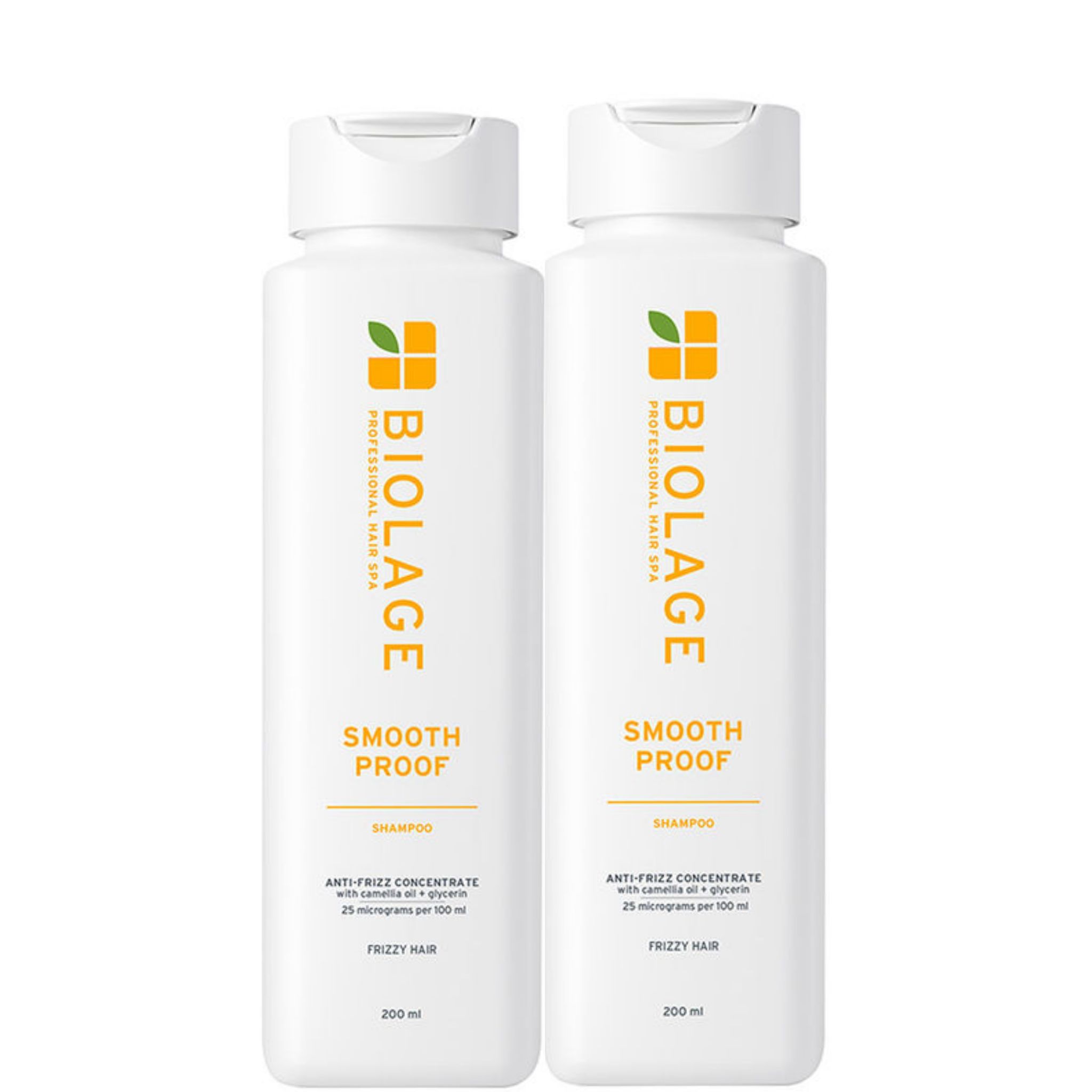 Biolage Smoothproof Professional Shampoo for Dry and Frizzy Hair, 72 HRS FRIZZ CONTROL (200ml each) Pack of 2