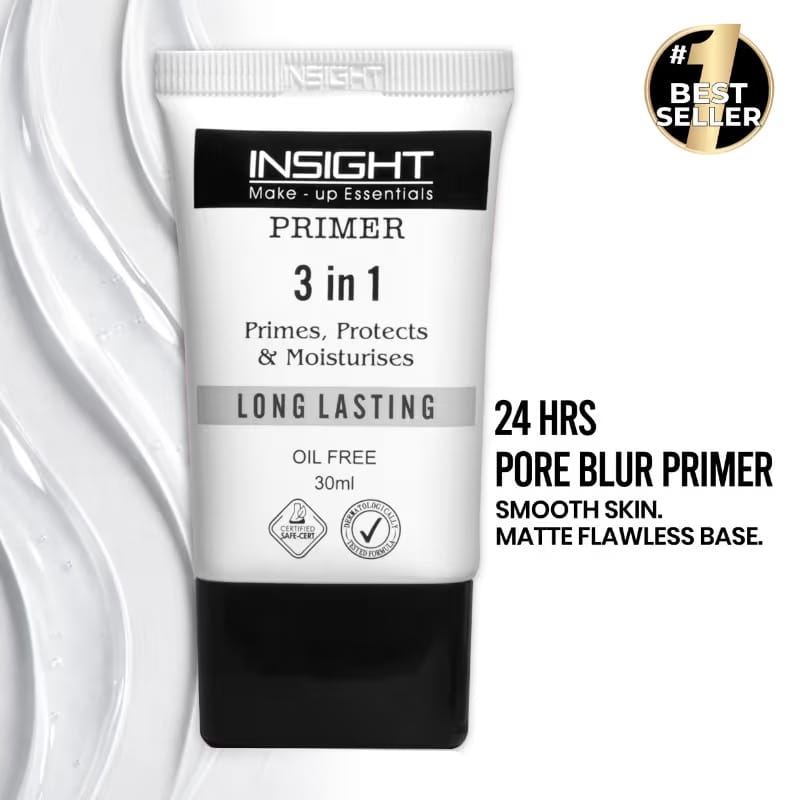 3 In 1 Makeup Primer for Face, Long Lasting Foundation Base, Pore Blurring & Pore Minimizer Primer, Oil Control, Waterproof, Sweat Proof, Lightweight Face Makeup Base for Women