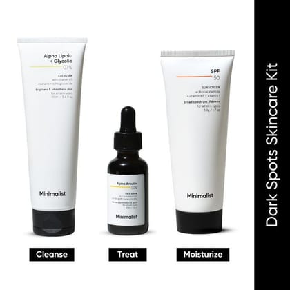 Minimalist Dark Spots Solution (100ml+30ml+50g) Pack of 3