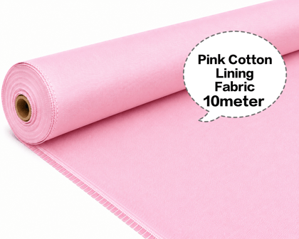 Pink Cotton Lining Fabric, Pink Cotton Inner Fabric, Pink Cotton Astar Fabric, Pink Cotton Lining Cloth, Pink Garment Lining Fabric 10meter 