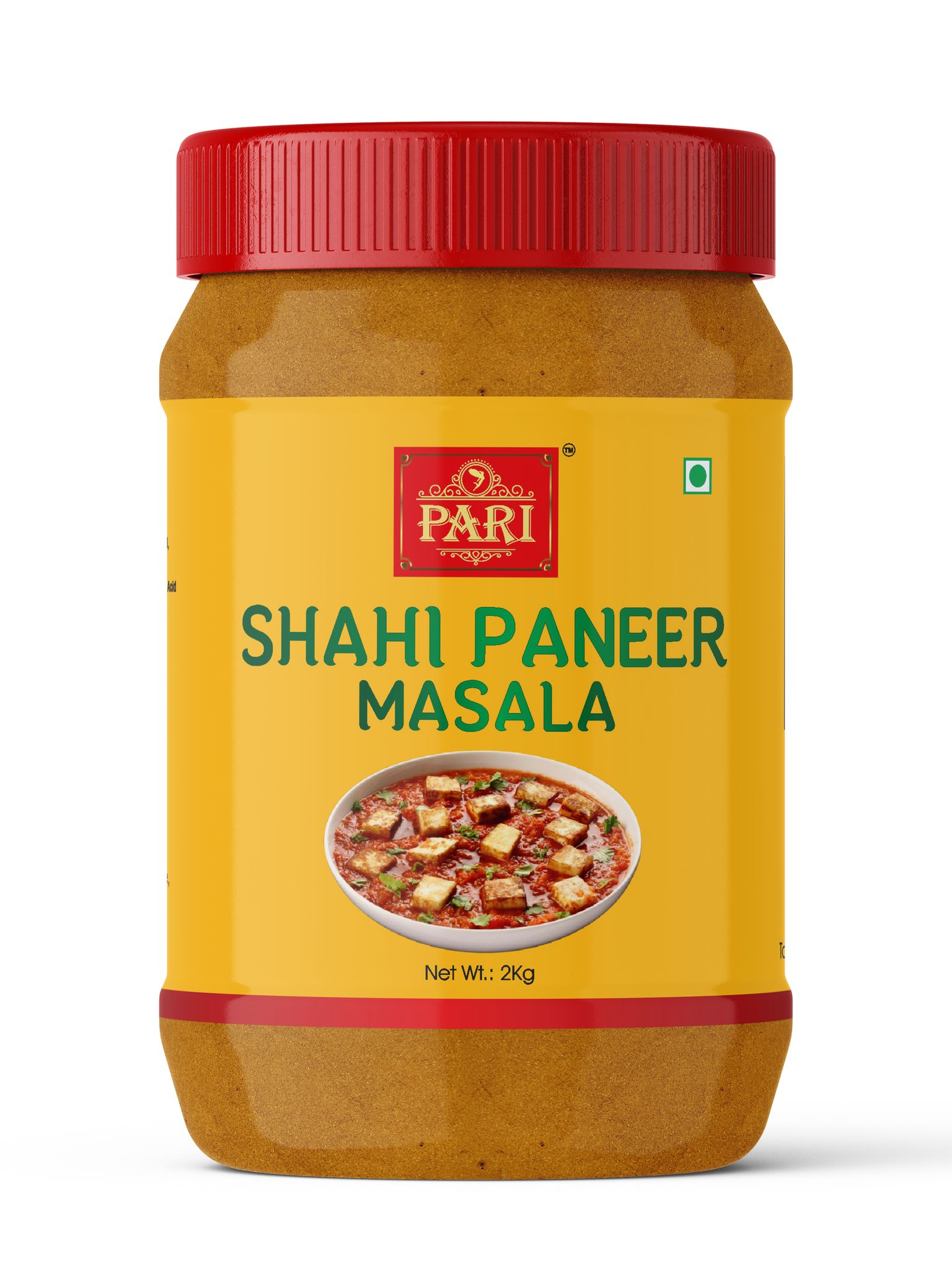 Pari Shahi Paneer Masala |Authentic Blend of Spices for Delicious North Indian Curry | Ideal for Home Cooks, No Colour, No Preservatives | (Pack of 1 x 2000g)