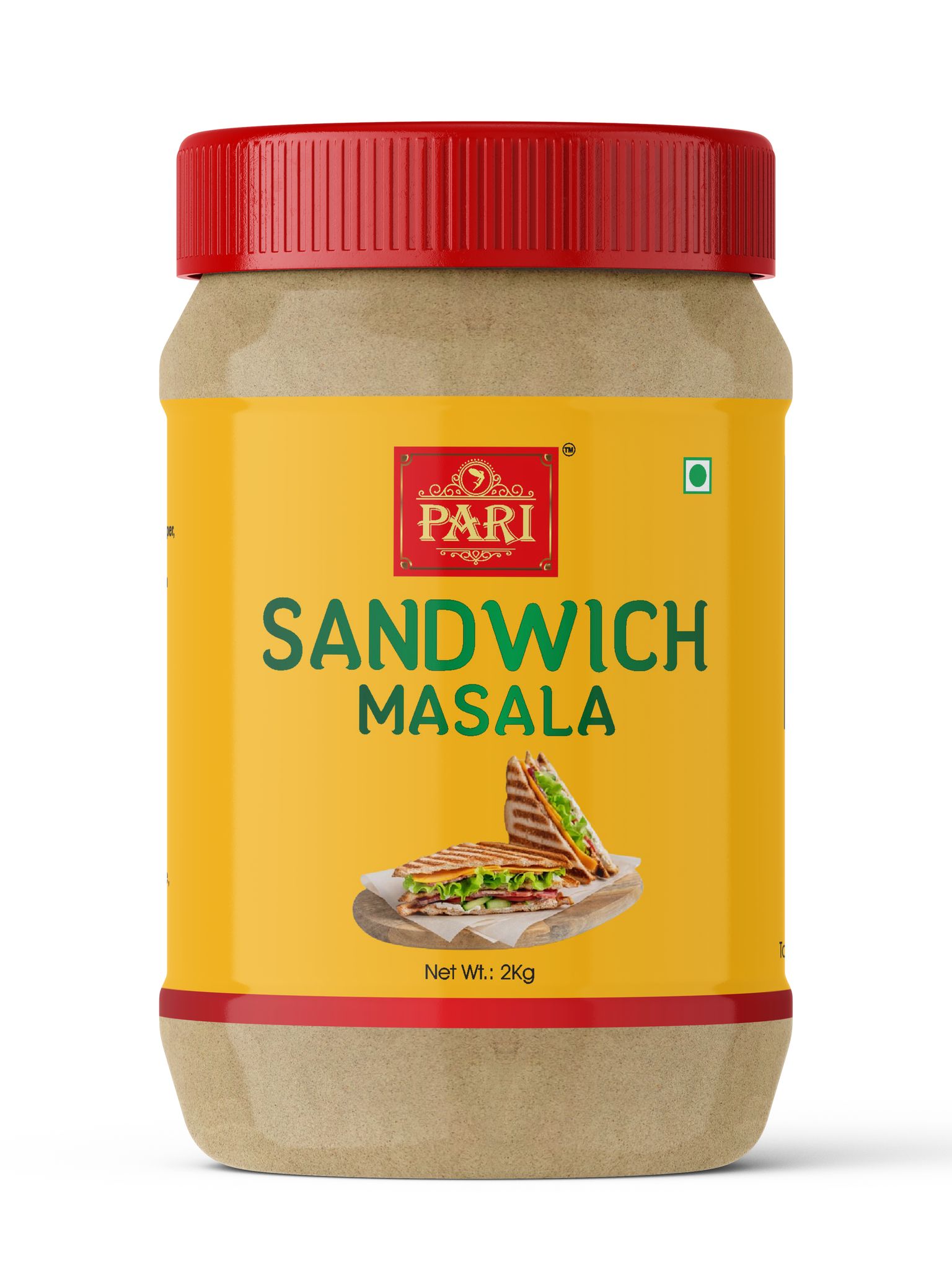 Pari Sandwich Masala Hand-Made Delicious Sandwich Masala|Aromatic Masala For Mouthwatering Sandwiches |Crunchy Street food Sandwich Masala | (Pack of 1 x 2000g)