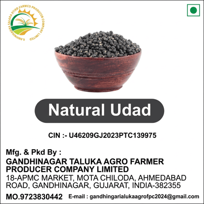 Natural Udad (Black Gram) 250g - Rich in Protein & Fiber