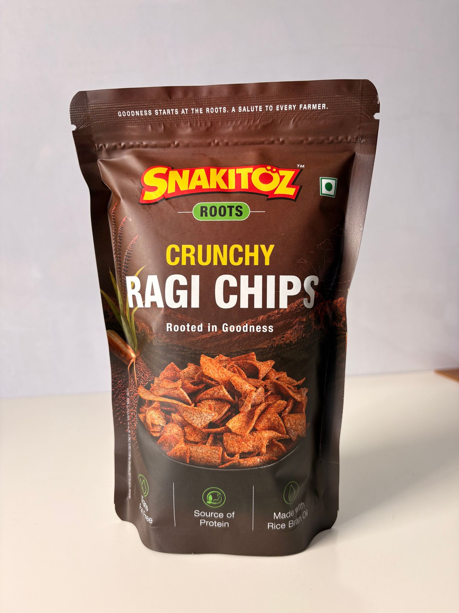 Snakitoz Roots Crunchy Ragi Chips | Healthy Millet Snack