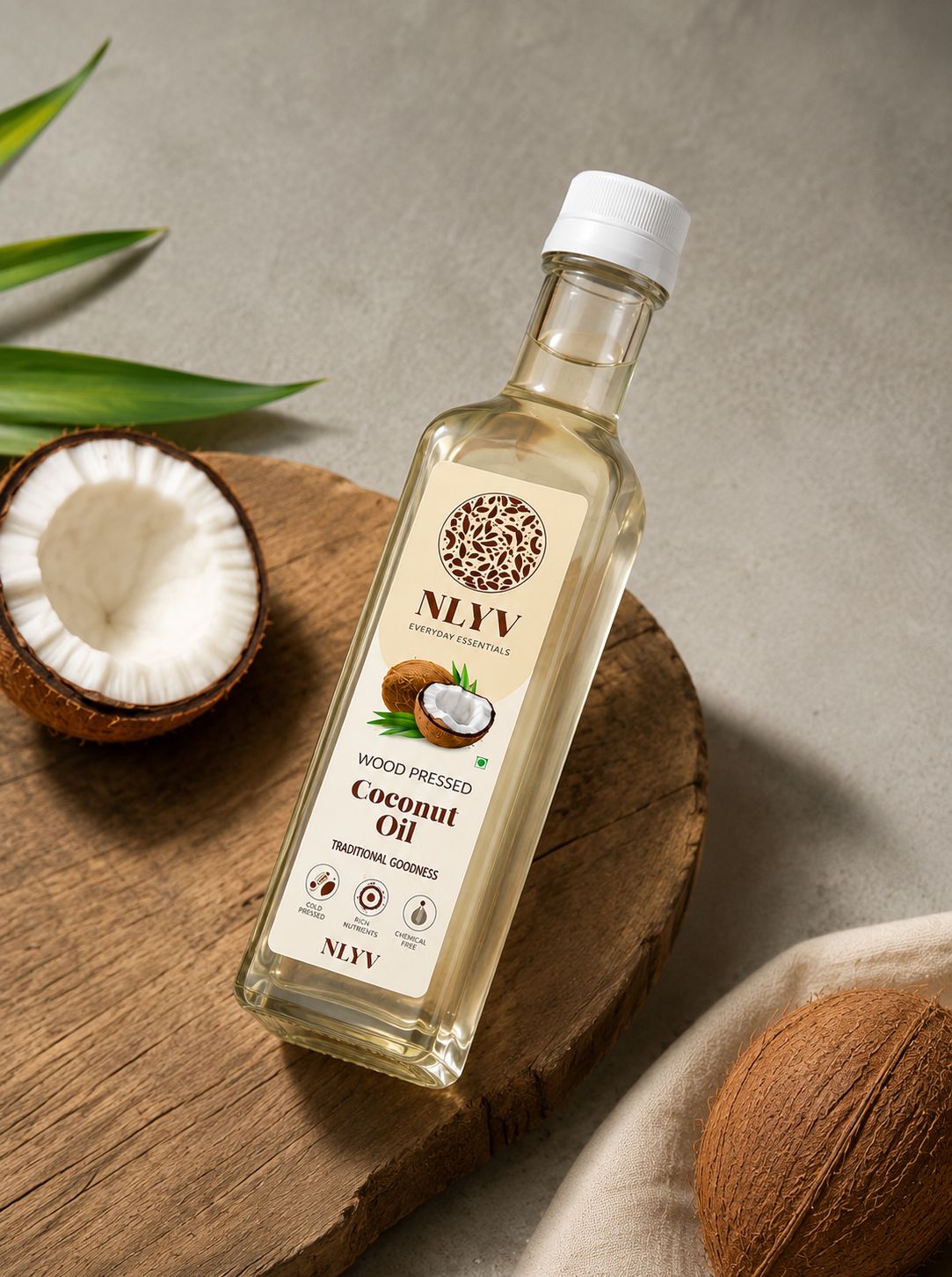 Wood Pressed Coconut Oil