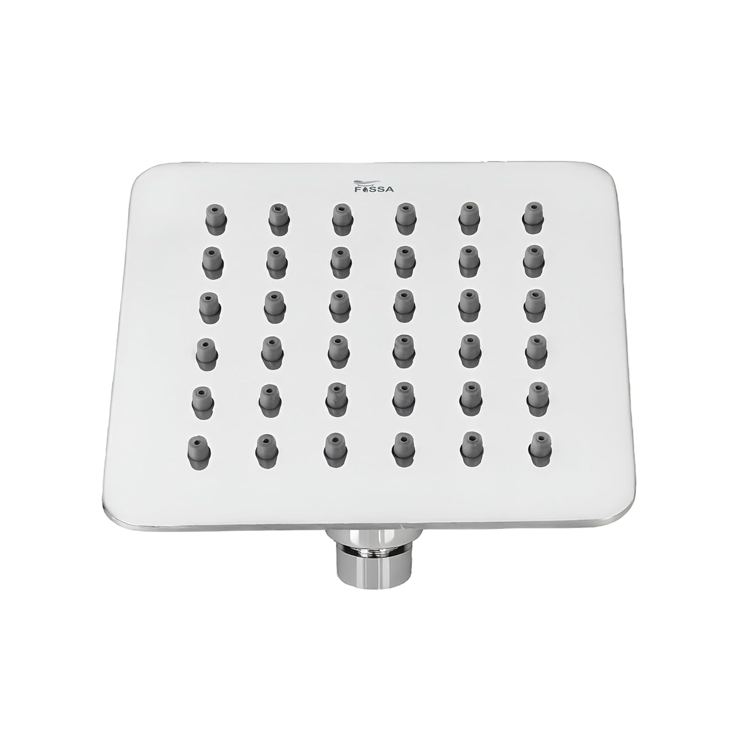 Colva (4x4 Inches) 304- Grade Stainless Steel Chrome Finish Overhead Shower Without Arm