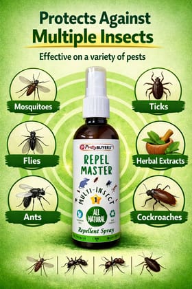 Insect Repellent Spray For Rat Cockroach, Lizard, Ant, Termite, Bed Bugs, Spider, Fly, Centipede, Mouse, Bed Bugs 100% Natural 
