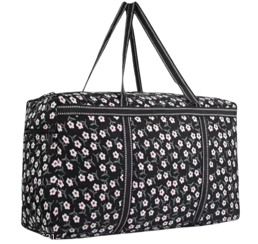 Floral Print Travel Duffle Bag