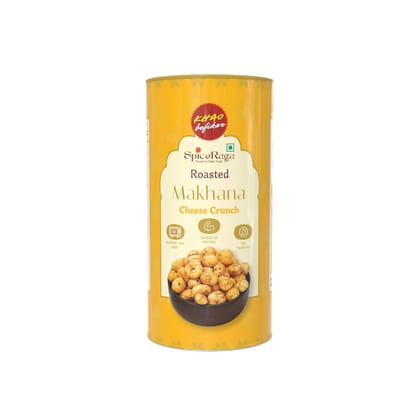SpiceRaga Roasted Flavoured Cheese Crunch Makhana | 77g | Healthy Namkeen Snack | Fox Nuts (Makhana) | High Protein | Low Calorie | No Palm Oil