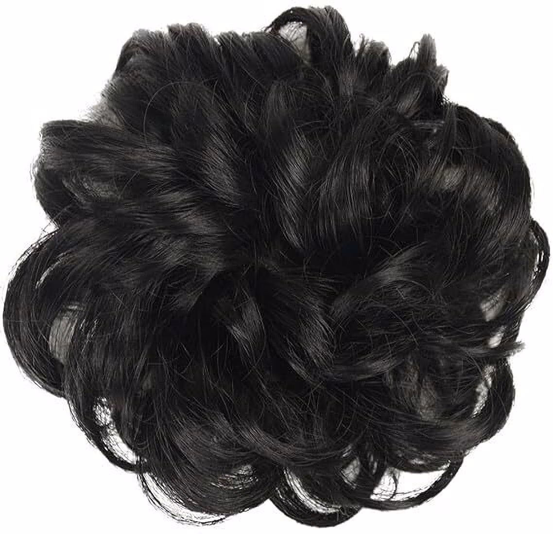 2pcs Brown Messy Hair Bun Extension
