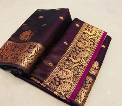 Women's Embroidered Art Silk Saree
