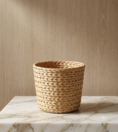 Handwoven Banana Weave Basket - 100% Natural Dried Stem