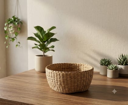 Handwoven Banana Weave Basket