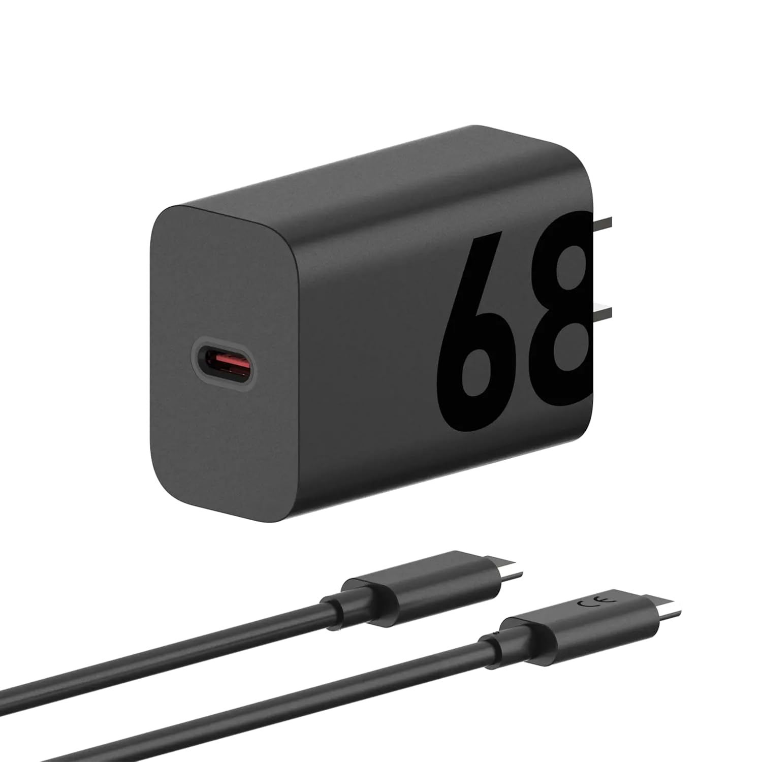 Motorola TurboPower 68W Type-C Wall Charger, Model MC-684N, Black | 1m Cable Included