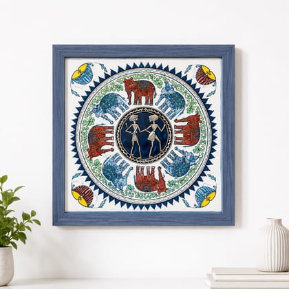 Dokra Rhythm Handcrafted Traditional Dokra Art Wall Frame
