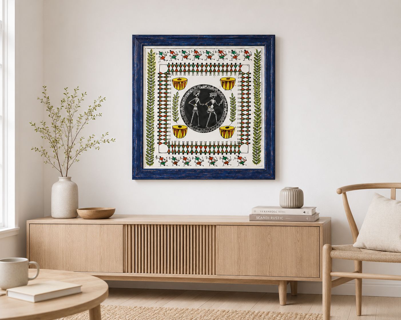 Dokra Rhythm Handcrafted Traditional Metal Art Wall Frame