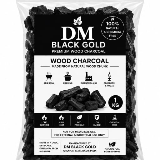 DM Black Gold Premium Wood Charcoal 1 KG 