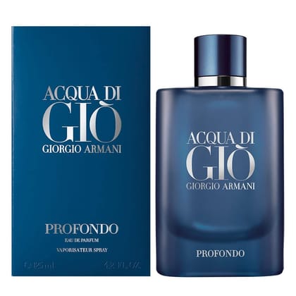 Giorgio Armani Acqua Di Giò Profondo Eau De Parfum 125ml – Fresh Aquatic Aromatic Perfume For Men