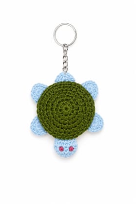 Handmade Crochet Turtle Keychain