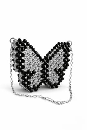 Crystal Butterfly Evening Clutch – Handcrafted Rhinestone Party Sling Bag