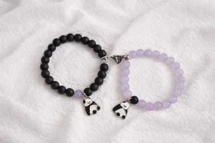 Couple Panda Beaded Bracelet Set – Handmade Friendship & Couple Bracelets