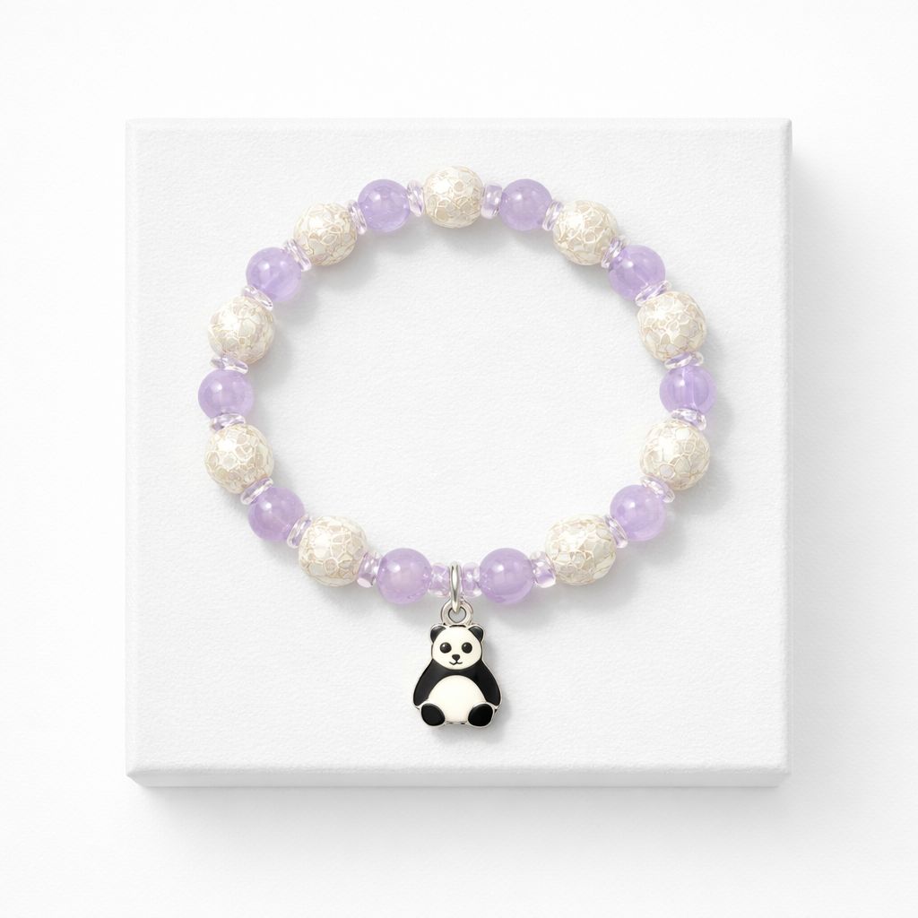Handmade Iridescent Beaded Phone Charm – Pearl Butterfly Wrist Strap