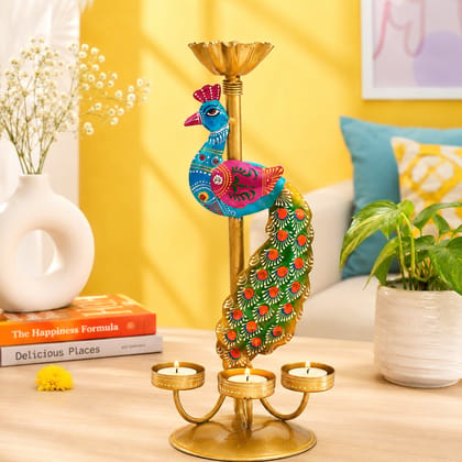 Decoriee DE-3 Iron 1 - Cup Candle Holder (Multicolor, Pack of 1)