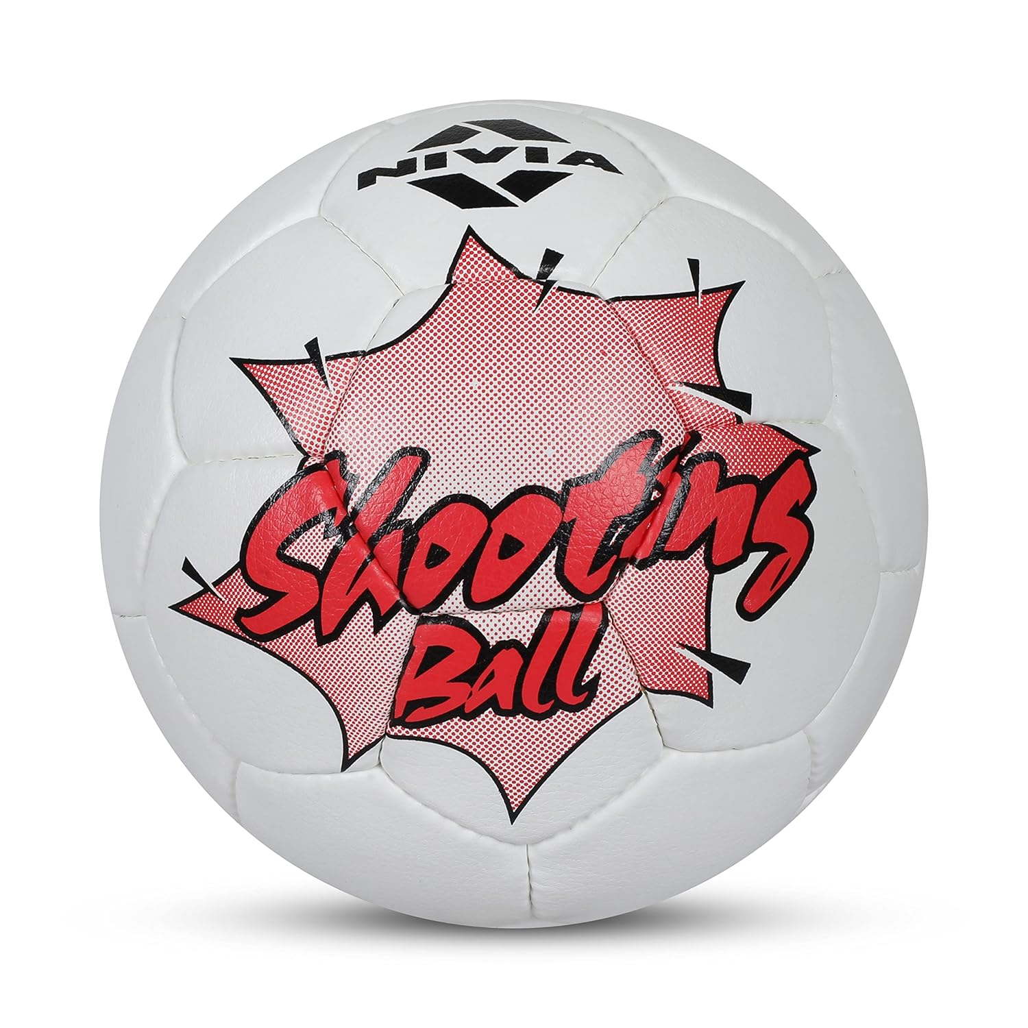 SB  519 WH , NIVIA PU Shooting Ball, Handball, Volleyball, Stitched, White 