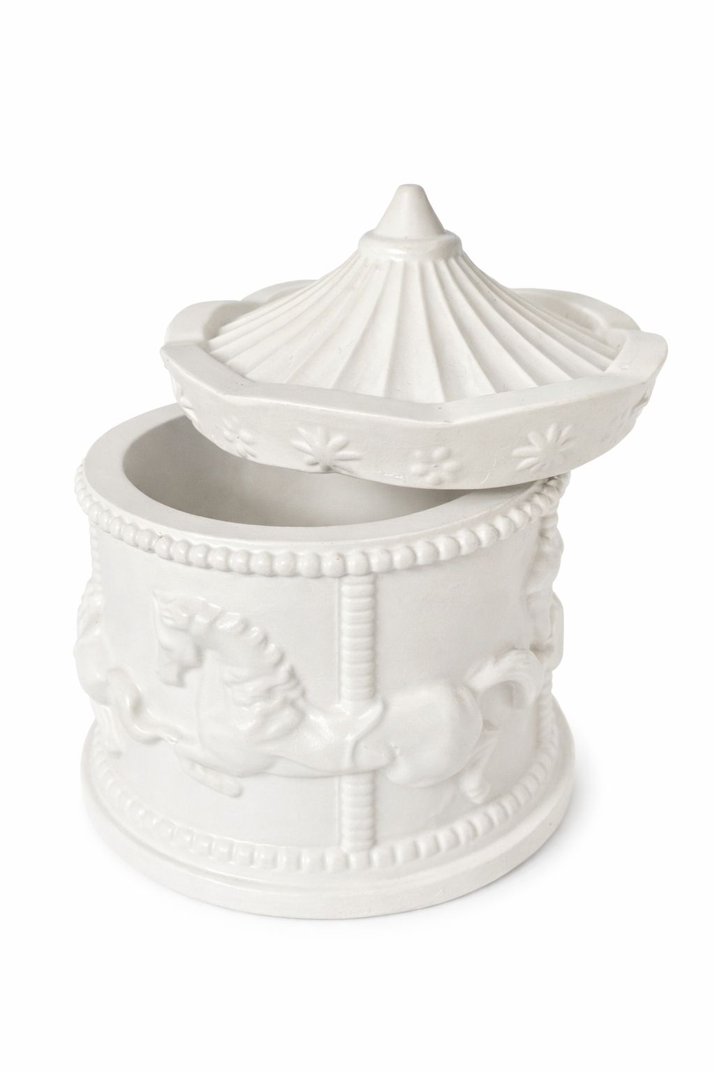 CERAMIC JAR WITH TRAY