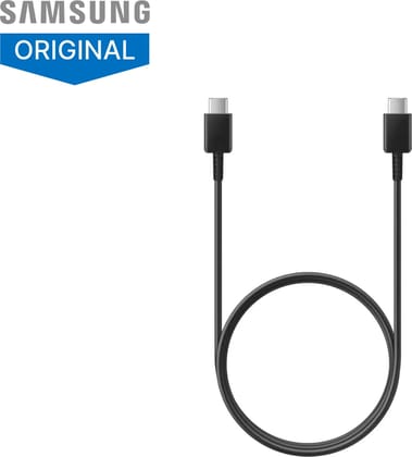 Samsung Original Type C to C Cable - 3.28 Feet (1 Meter), Black