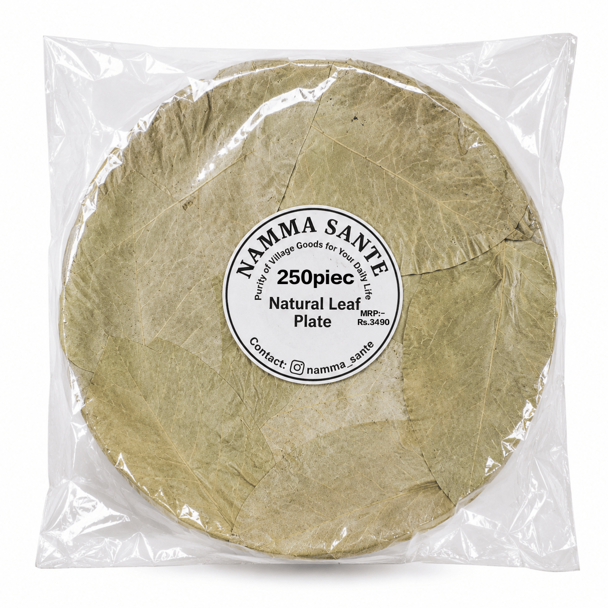 Natural Leaf Plate, Pattal Plate, Dona Pattal, Traditional Leaf Plate, Disposable Leaf Plate 250piec