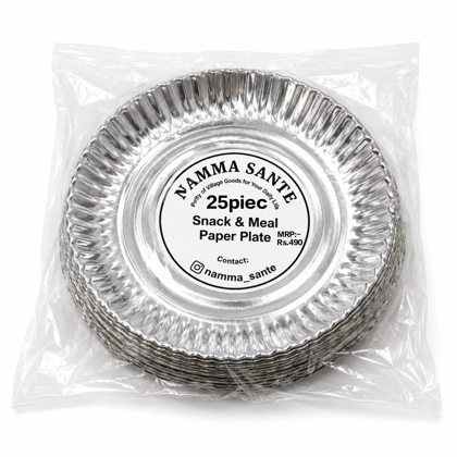Snack & Meal Paper Plate, Medium Paper Plate, Regular Paper Plate, Multipurpose Paper Plate, Disposable Meal Plate 25piec Snack & Meal Paper Plate, Medium Paper Plate, Regular Paper Plate, Multipurpose Paper Plate, Disposable Meal Plate 25piec
